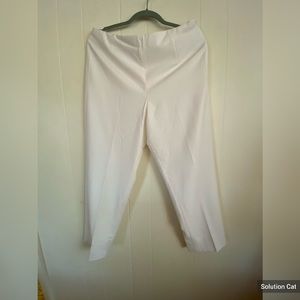 Talbots winter white pants. Lined. Side zipper. Size 12 petite